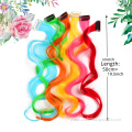 Synthetic Curly Rainbow Colored One Clip Hair Extension